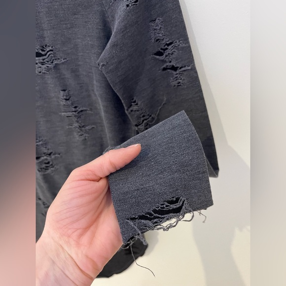 H&M Distressed Long Sleeve Shirt - Picture 6 of 14